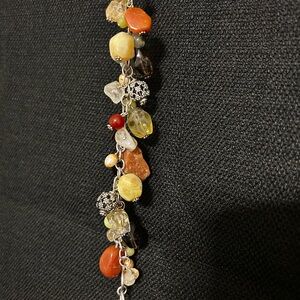 Silpada Orange and Yellow Charm Bracelet